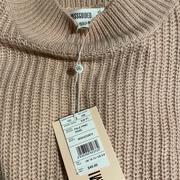 NWT: Missguided pink sweater dress - Picture 2 of 5